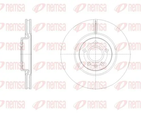 REMSA 6212910 Тормозной диск