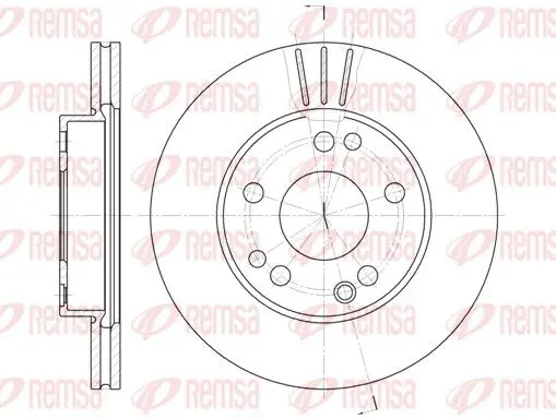 REMSA 622810 Тормозной диск