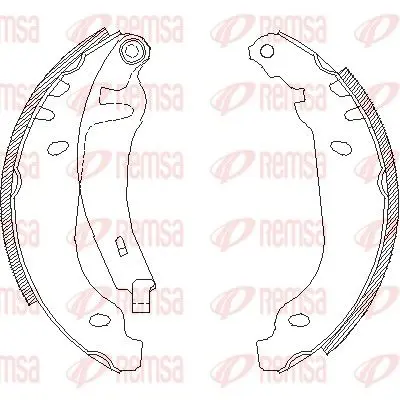 REMSA 450601 Колодки тормозные барабанные