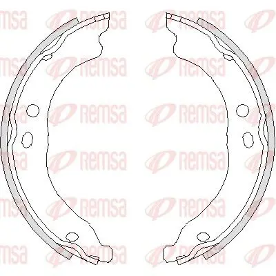 Remsa 475000 Колодки тормозные барабанные