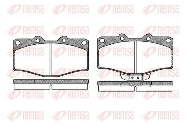 REMSA 031502 Комплект тормозных колодок