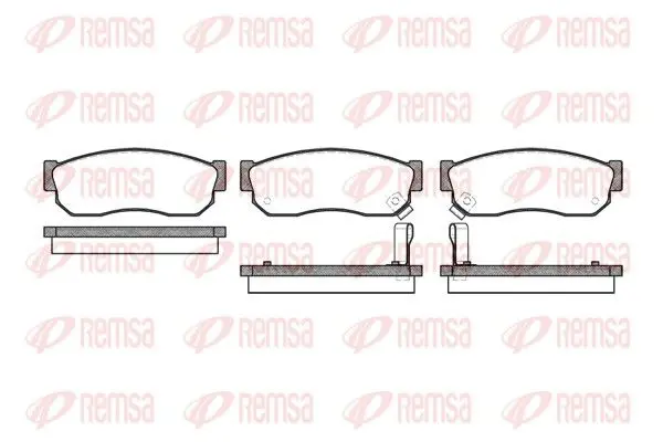 Remsa 014902 Комплект тормозных колодок