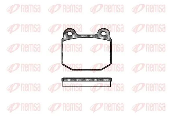 REMSA 001420 Комплект тормозных колодок