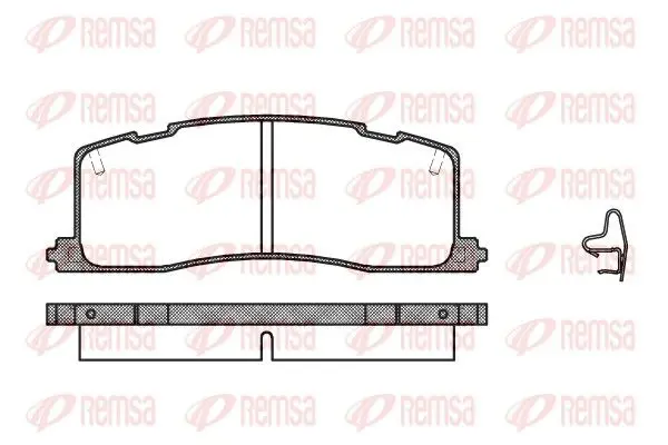 REMSA 036700 Комплект тормозных колодок