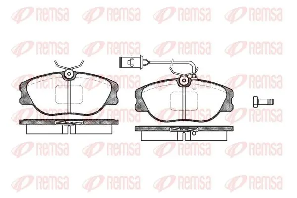 REMSA 030502 Комплект тормозных колодок