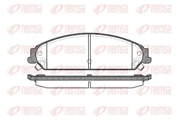 REMSA 112808 Комплект тормозных колодок