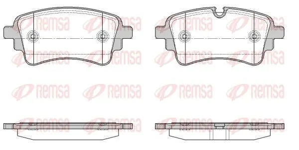 REMSA 166910 Комплект тормозных колодок,