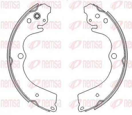 REMSA 454500 Тормозные колодки