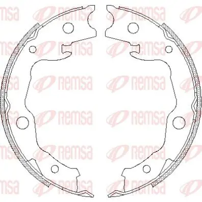 REMSA 467700 Комлект тормозных накладок