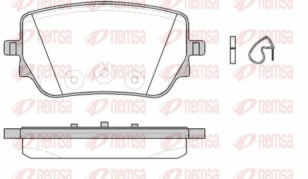 REMSA 182900 Комплект тормозных колодок,