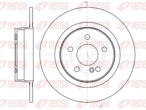 REMSA 6107000 Тормозной диск