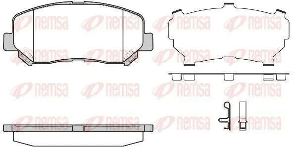 REMSA 151324 Комплект тормозных колодок,