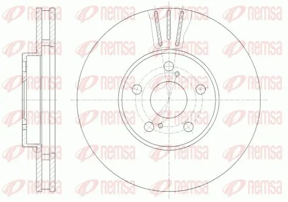 REMSA 681910 Тормозной диск