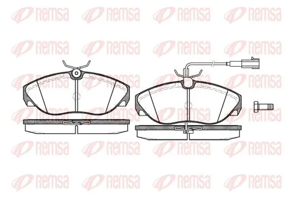 REMSA 048611 Комплект тормозных колодок