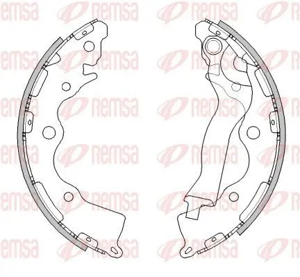 REMSA 452500 Brake Shoe