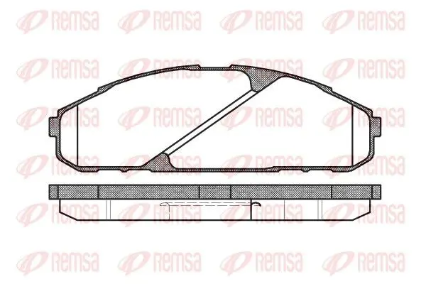 Remsa 050700 Комплект тормозных колодок