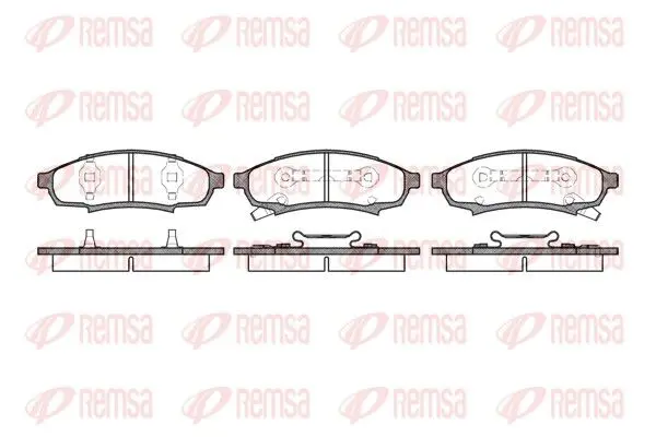 REMSA 053102 Комплект тормозных колодок