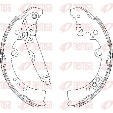 REMSA 421801 Комлект тормозных накладок