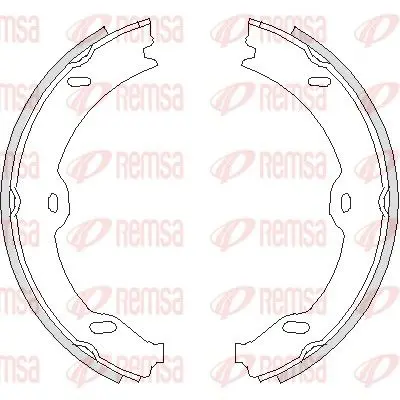 REMSA 470800 Комлект тормозных накладок