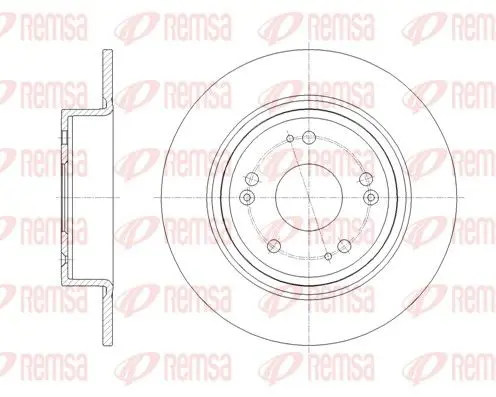 REMSA 6181100 Brake Disc
