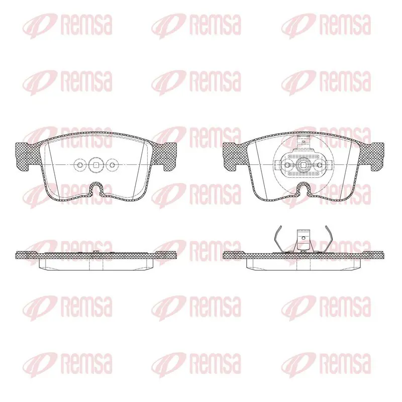 REMSA X202600 Brake Pad Set, disc brake