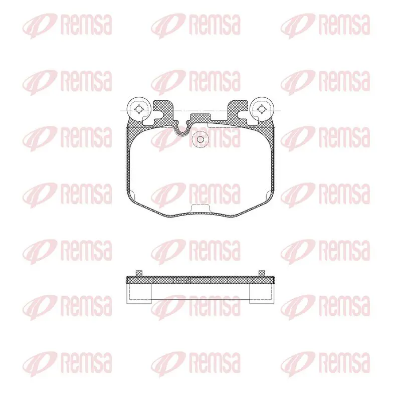 REMSA X204010 Brake Pad Set, disc brake