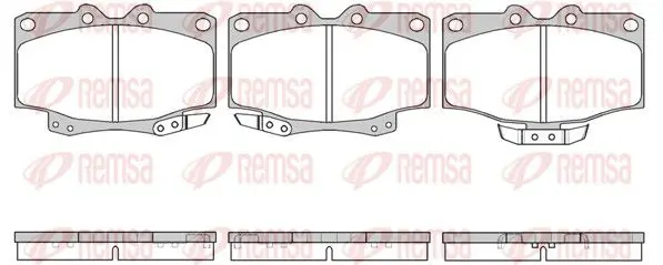 REMSA 043004 Комплект тормозных колодок