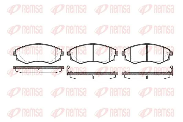 REMSA 031812 Колодки торм.пер.