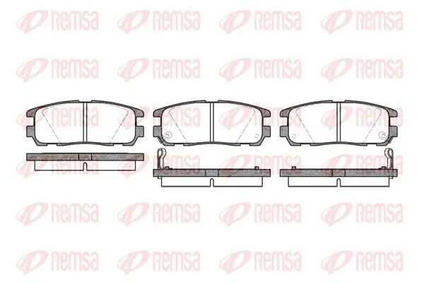 REMSA 042602 Колодки тормозные дисковые