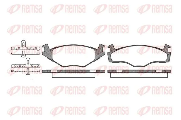 REMSA 017160 Комплект тормозных колодок