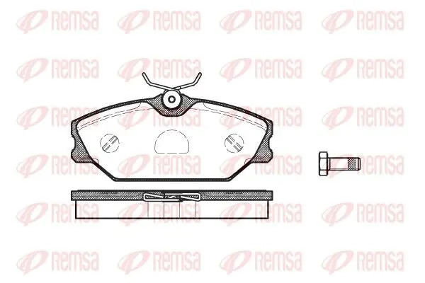 REMSA 020800 Колодки торм.пер.