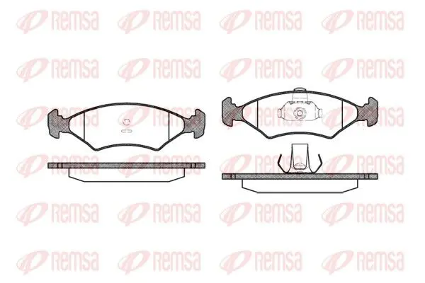 REMSA 011910 Комплект тормозных колодок