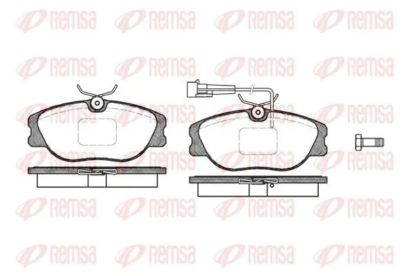 REMSA 030531 Комплект тормозных колодок