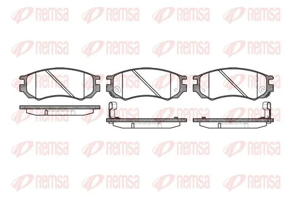 REMSA 039502 Комплект тормозных колодок