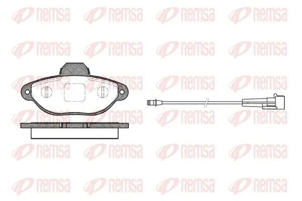 REMSA 041401 Комплект тормозных колодок
