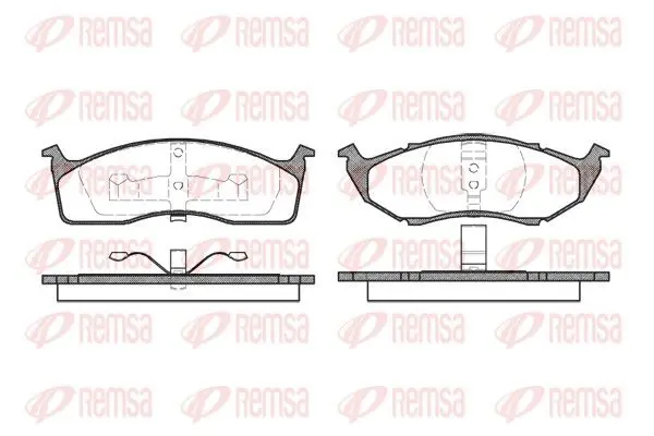 REMSA 044700 Комплект тормозных колодок