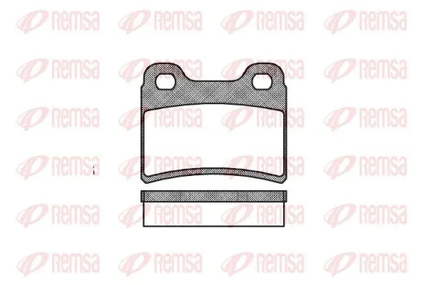 REMSA 041700 Комплект тормозных колодок