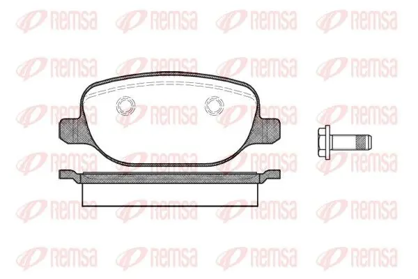 REMSA 087800 Комплект тормозных колодок
