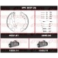 SPK302706 Комплект тормозов, барабанный