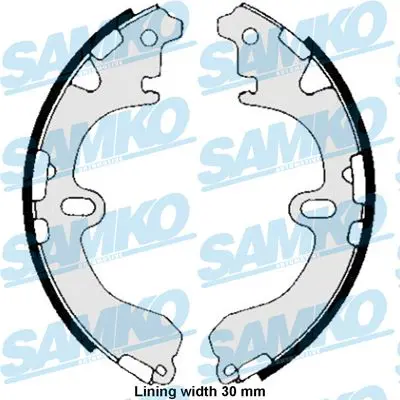 SAMKO 85810 Комплект тормозных колодок