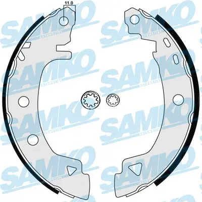 SAMKO 84920 Комплект тормозных колодок