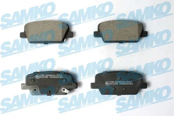 SAMKO 5SP2383 Комплект тормозных колодок,