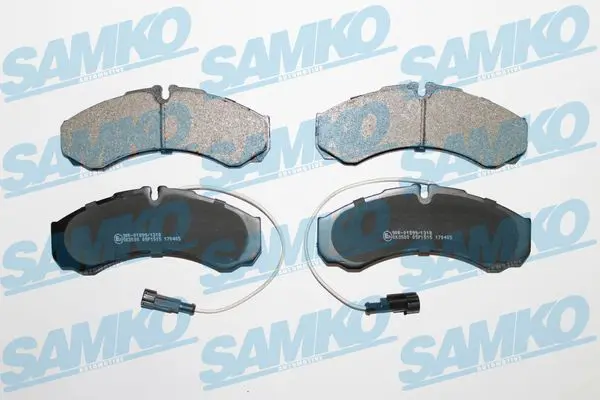 SAMKO 5SP1515 Комплект тормозных колодок,