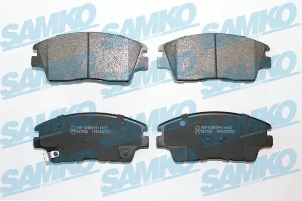 SAMKO 5SP2052 Комплект тормозных колодок,