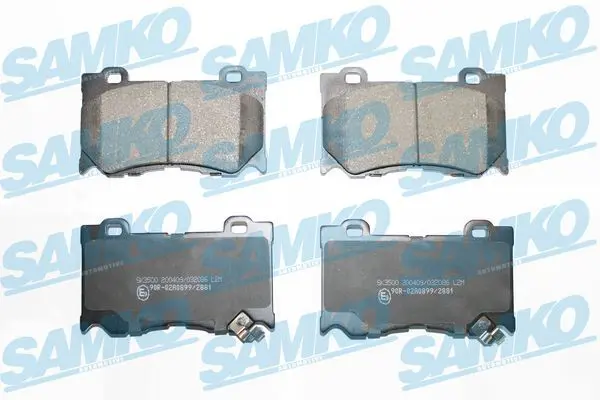 SAMKO 5SP2086 Колодки тормозные дисковые