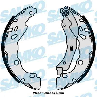 SAMKO 81109 Brake Shoe Set