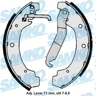 SAMKO 86740 Brake Shoe Set