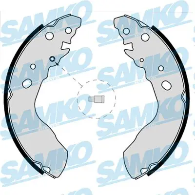 SAMKO 87770 Комплект тормозных колодок