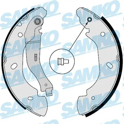 SAMKO 88580 Комплект тормозных колодок