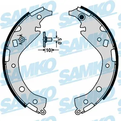 SAMKO 89170 Комплект тормозных колодок
